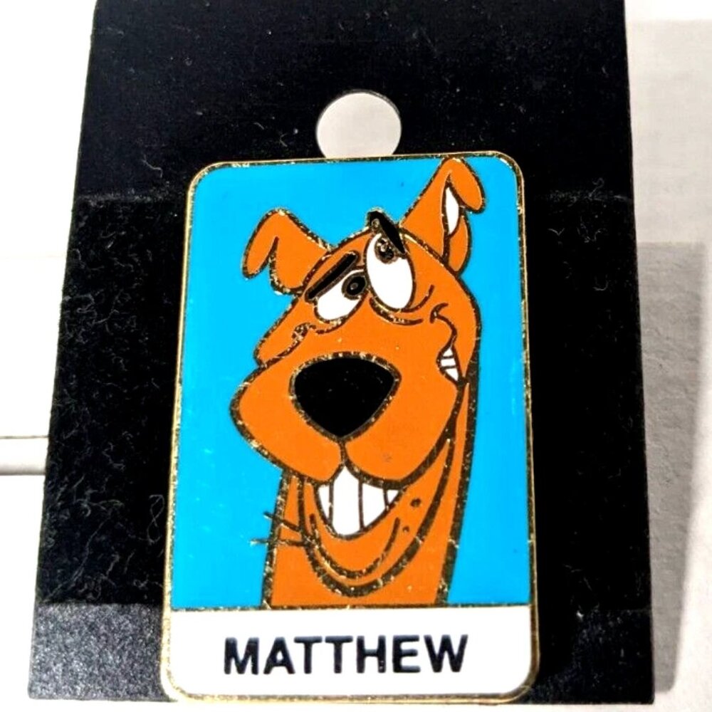Scooby Doo Pin Warner Bros 1999 Cartoon Dog Hanna-Barbera, "Matthew", Vintage